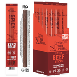 Spicy Beef Meat Sticks, 100% Grass-Fed Beef, Zero Sugar (20 Sticks)