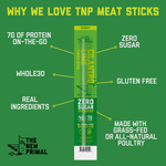 Cilantro Lime Turkey Meat Sticks, All-Natural Turkey, Zero Sugar (20 Sticks)