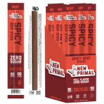 Spicy Beef Meat Sticks, 100% Grass-Fed Beef, Zero Sugar (20 Sticks)