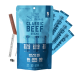 Classic Beef Meat Sticks, 100% Grass-Fed Beef, Zero Sugar (5 Sticks)