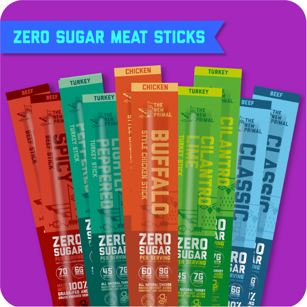 Zero sugar meat sticks