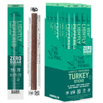 Lightly Peppered Turkey Meat Sticks, All-Natural Turkey, Zero Sugar (20 Sticks)